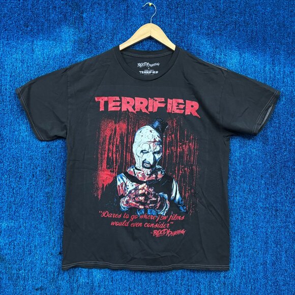 Bloody Disgusting x Terrifier Art the Clown Horror Graphic T-Shirt Size Medium - Picture 1 of 4